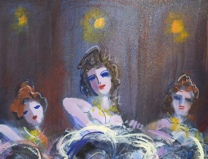 増田誠「フレンチカンカン」油絵・F15号 拡大画像4