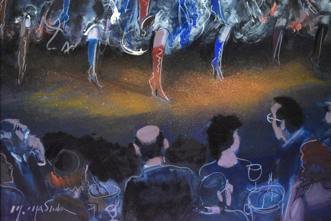 増田誠「フレンチカンカン」油絵・F15号 拡大画像5