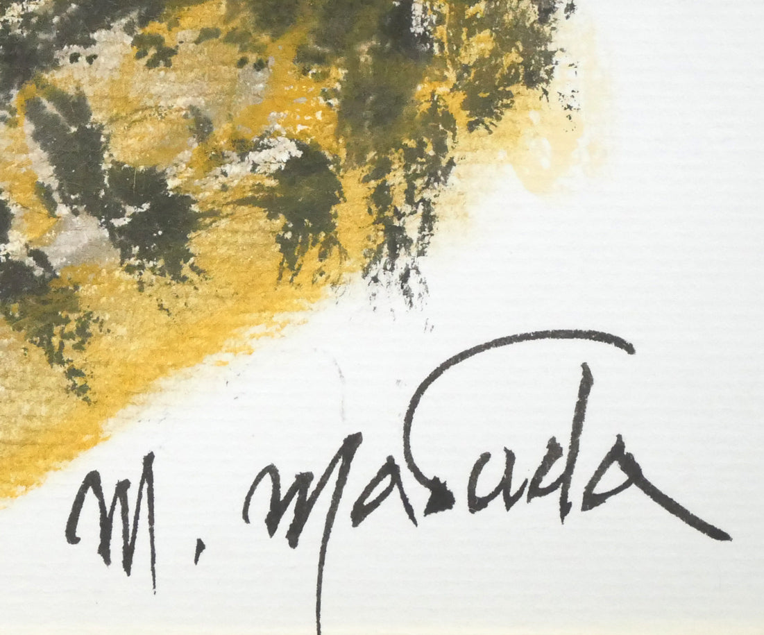 増田誠「マドモアゼルB」水彩画・色紙 サイン拡大画像