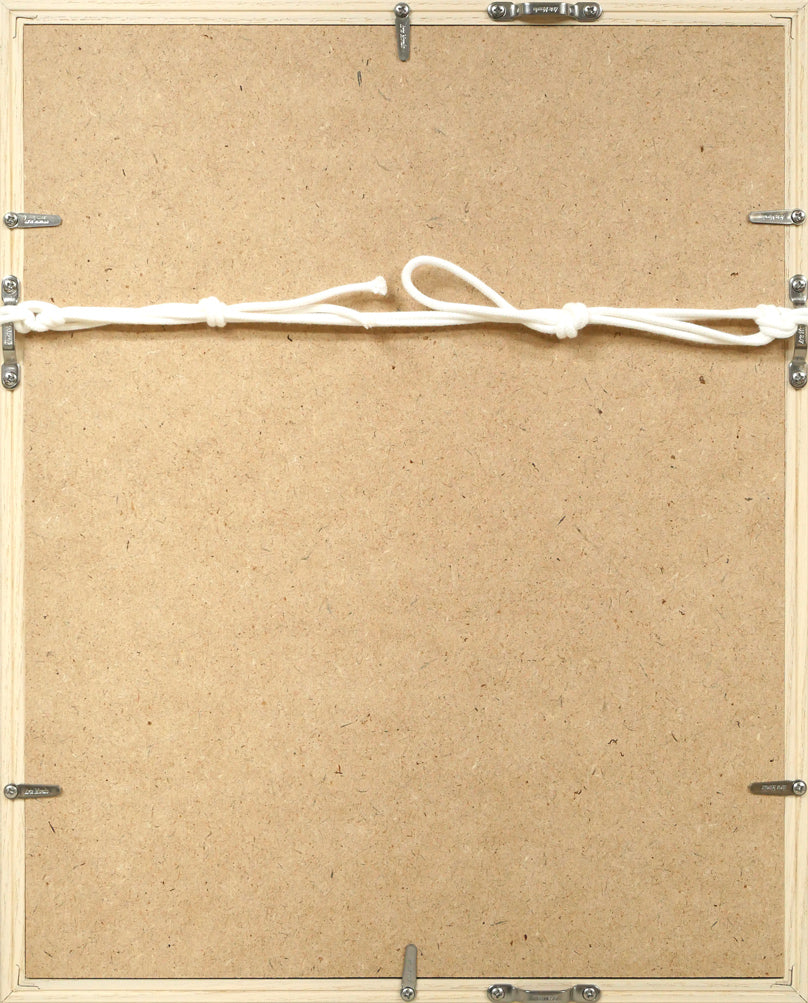 増田誠「王様」リトグラフ 額縁裏側画像