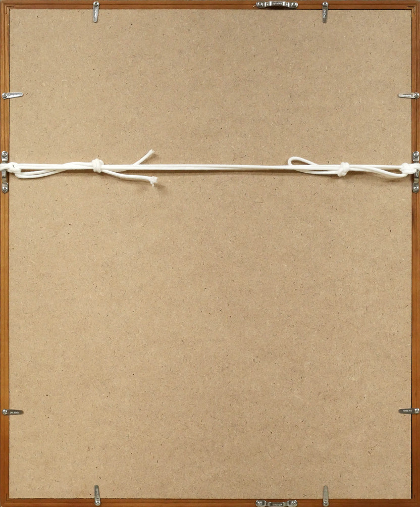 増田誠「王様」リトグラフ 額縁裏側画像