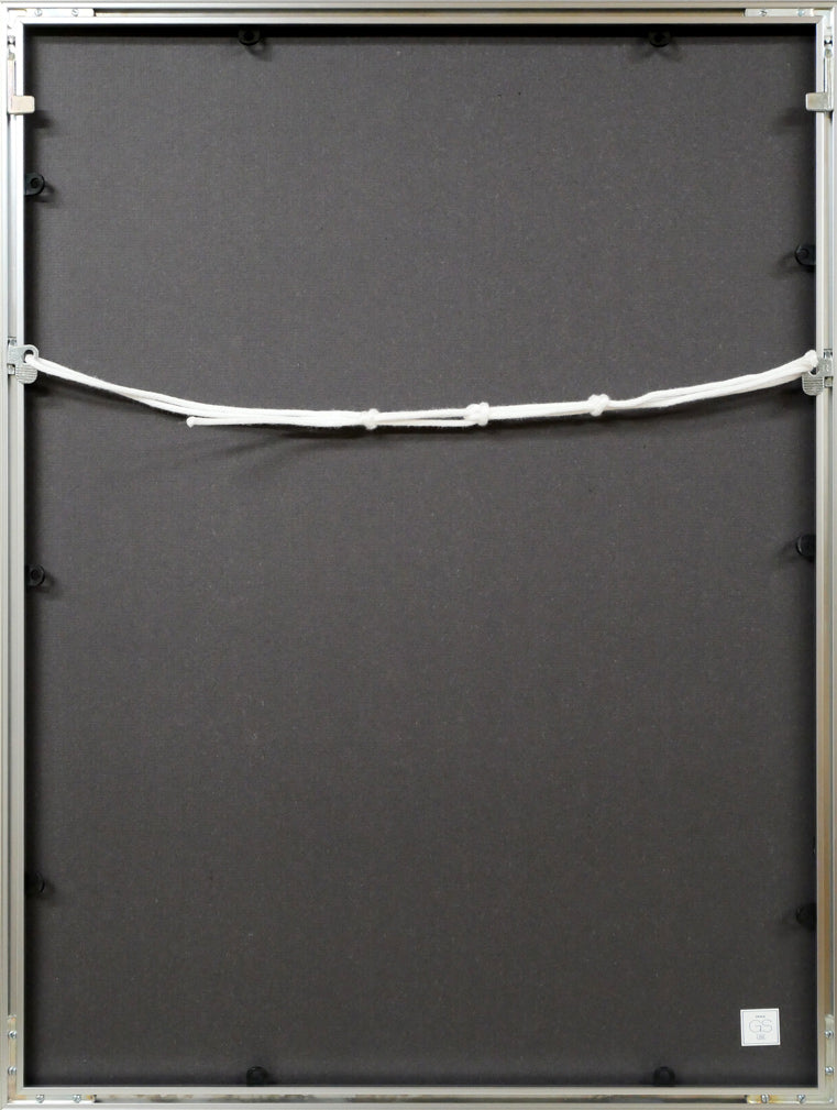 増田誠「ピエロ(道化師)」リトグラフ 額縁裏側画像