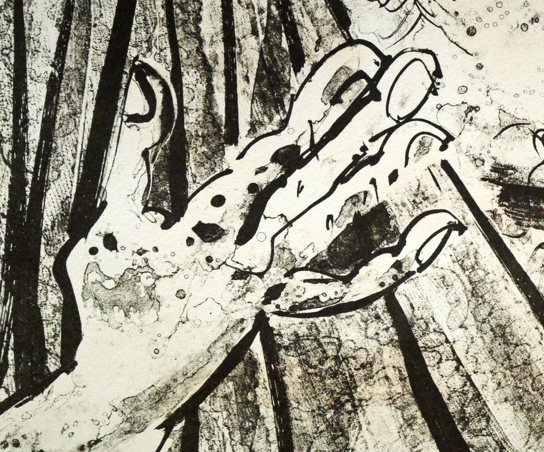 増田誠「プロメテウス(ギリシャ神話シリーズ)」リトグラフ 拡大画像4