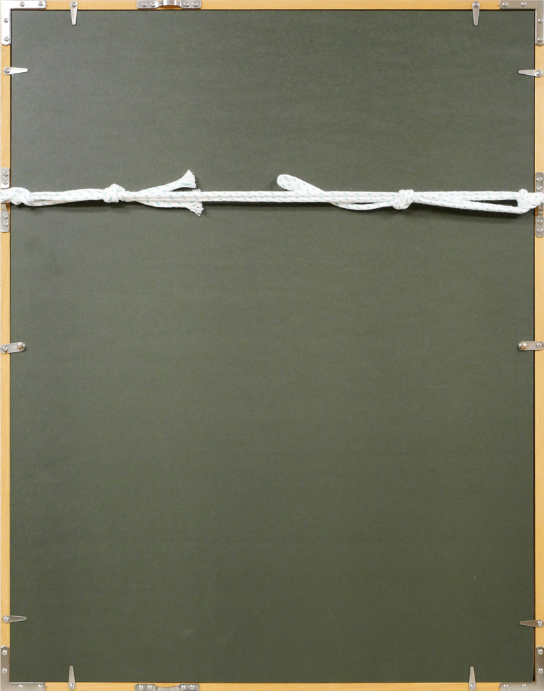 増田誠「プロメテウス(ギリシャ神話シリーズ)」リトグラフ 額縁裏側画像