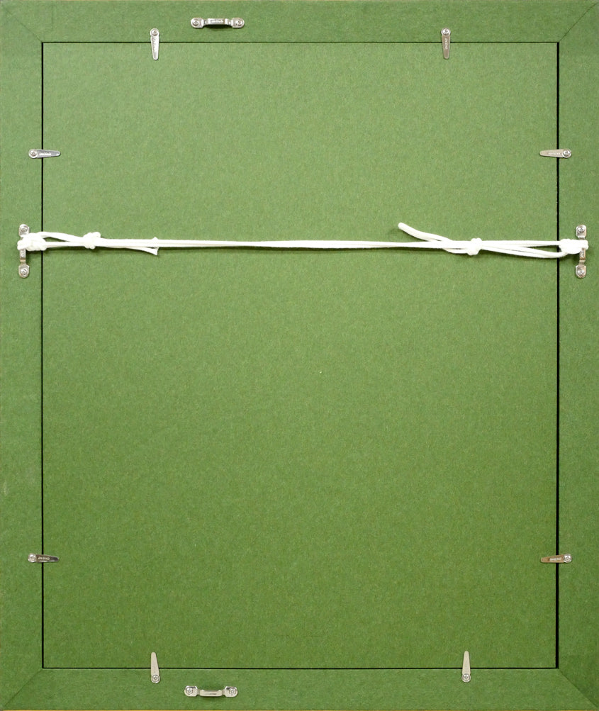 増田誠「裸婦(三人)」水彩画・色紙 額縁裏側画像