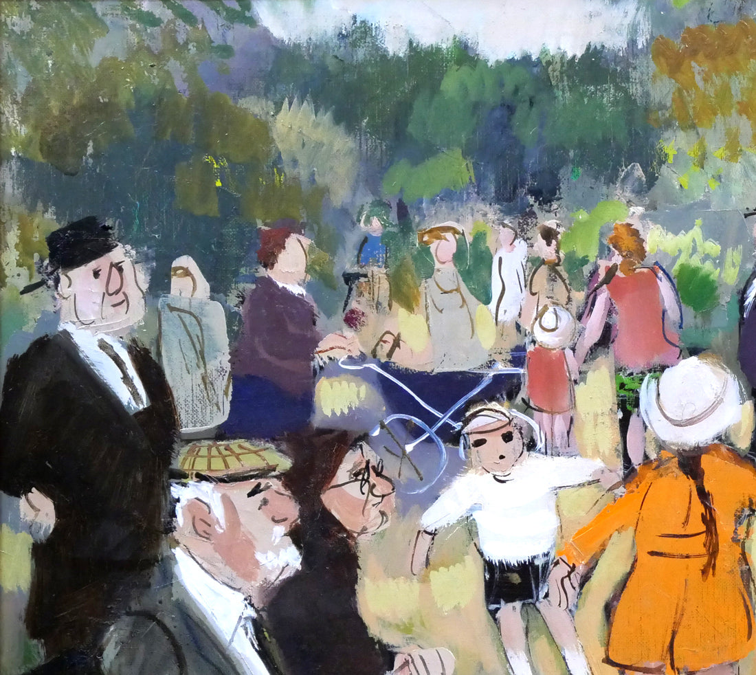 増田誠「ルクサンブルグ公園A(パリ)」油絵・F6号 拡大画像1