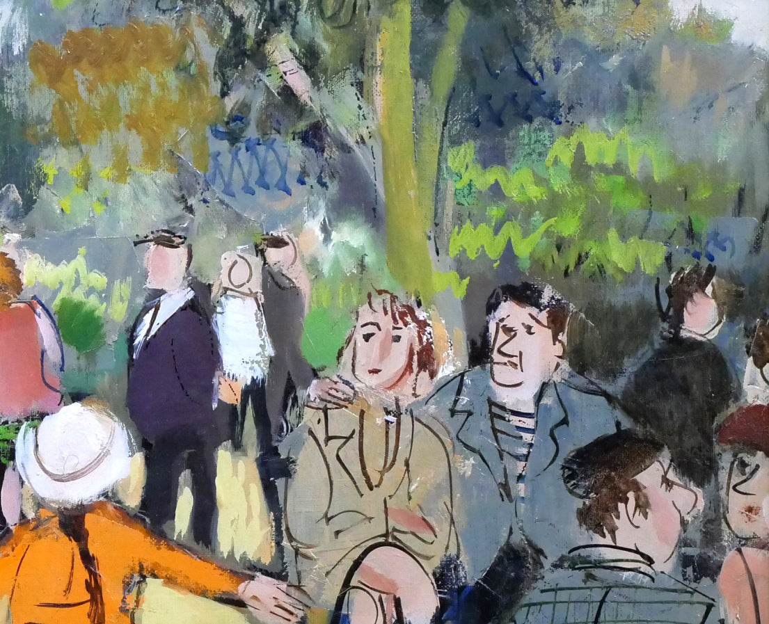 増田誠「ルクサンブルグ公園A(パリ)」油絵・F6号 拡大画像2