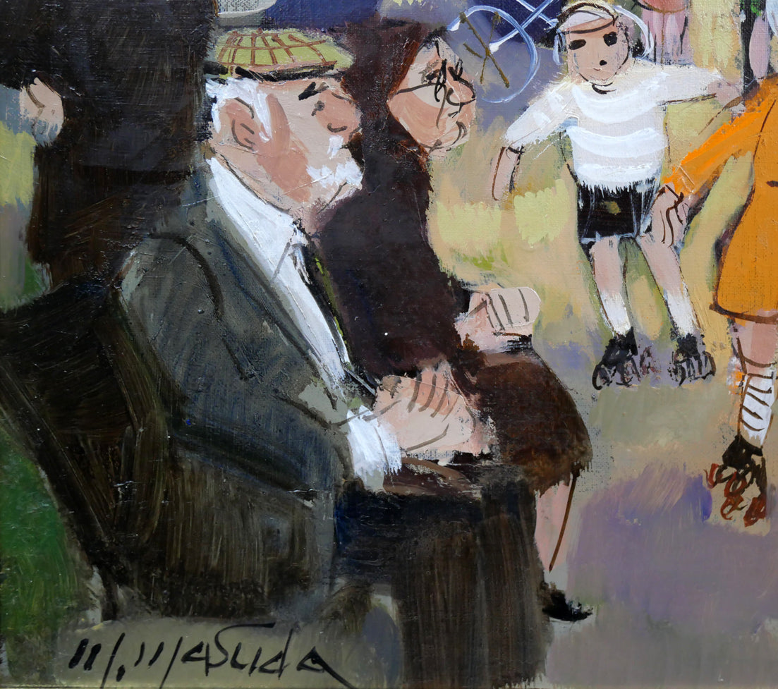 増田誠「ルクサンブルグ公園A(パリ)」油絵・F6号 拡大画像3