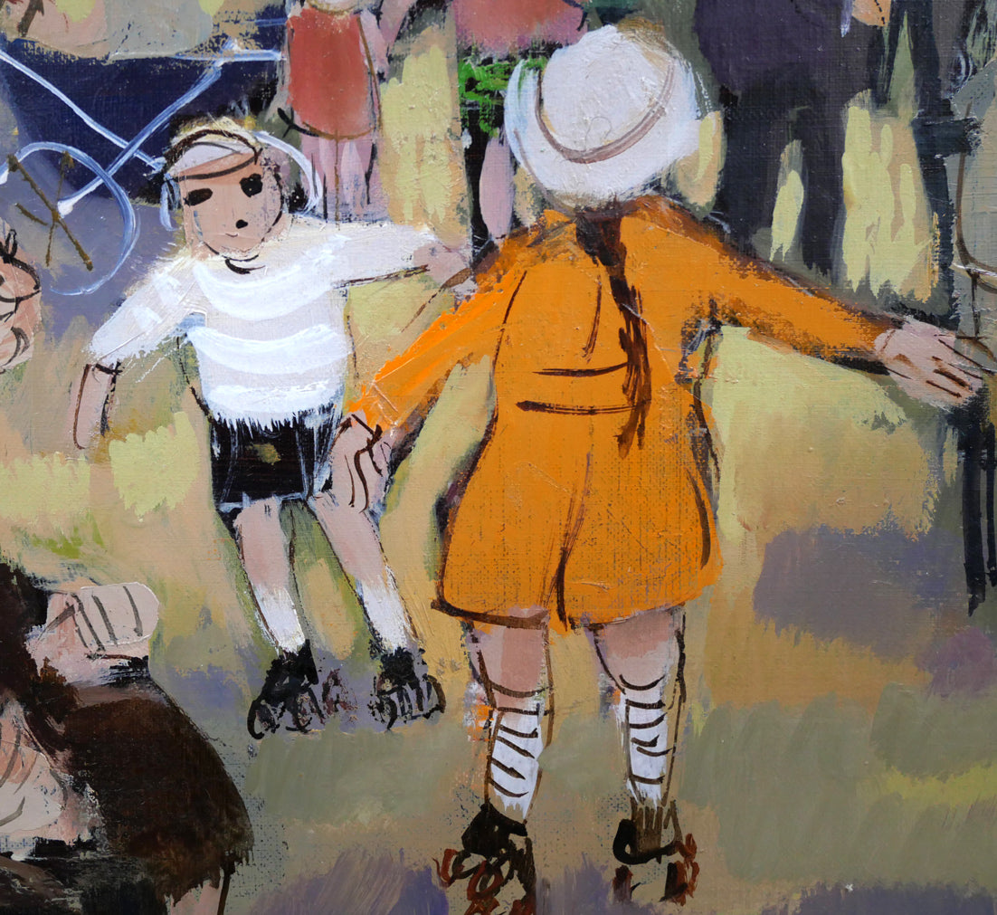 増田誠「ルクサンブルグ公園A(パリ)」油絵・F6号 拡大画像4