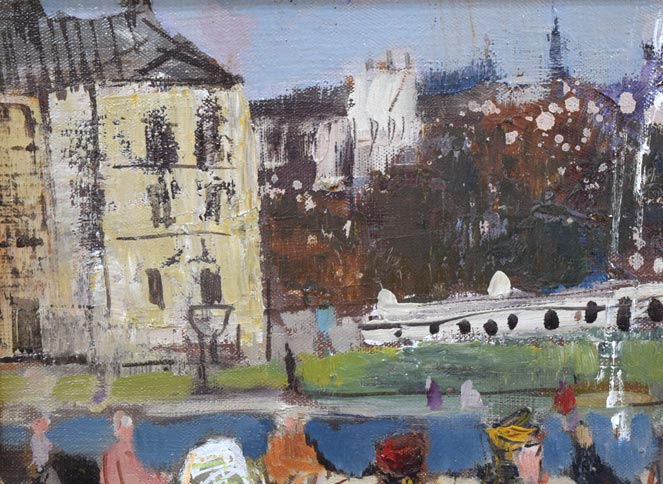 増田誠「ルクサンブルグ公園(パリ)」油絵・F4号 拡大画像1