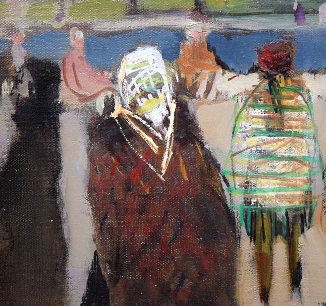 増田誠「ルクサンブルグ公園(パリ)」油絵・F4号 拡大画像3