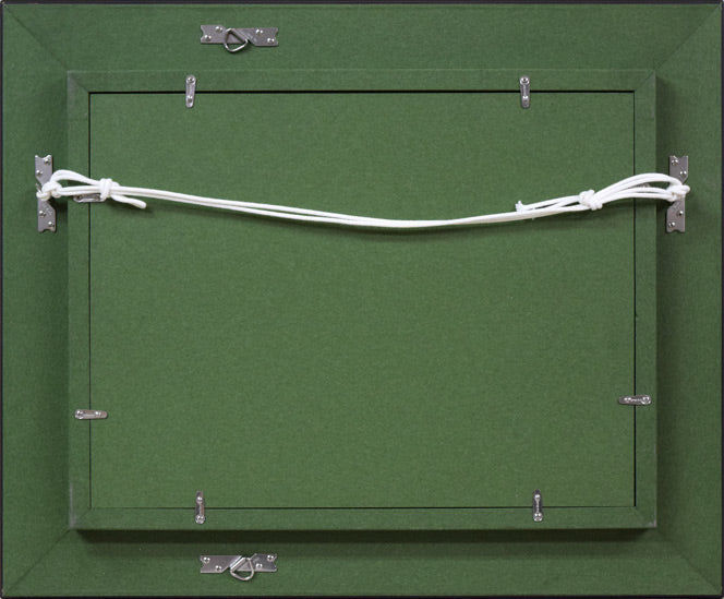 増田誠「ルクサンブルグ公園(パリ)」油絵・F4号 額縁裏側画像