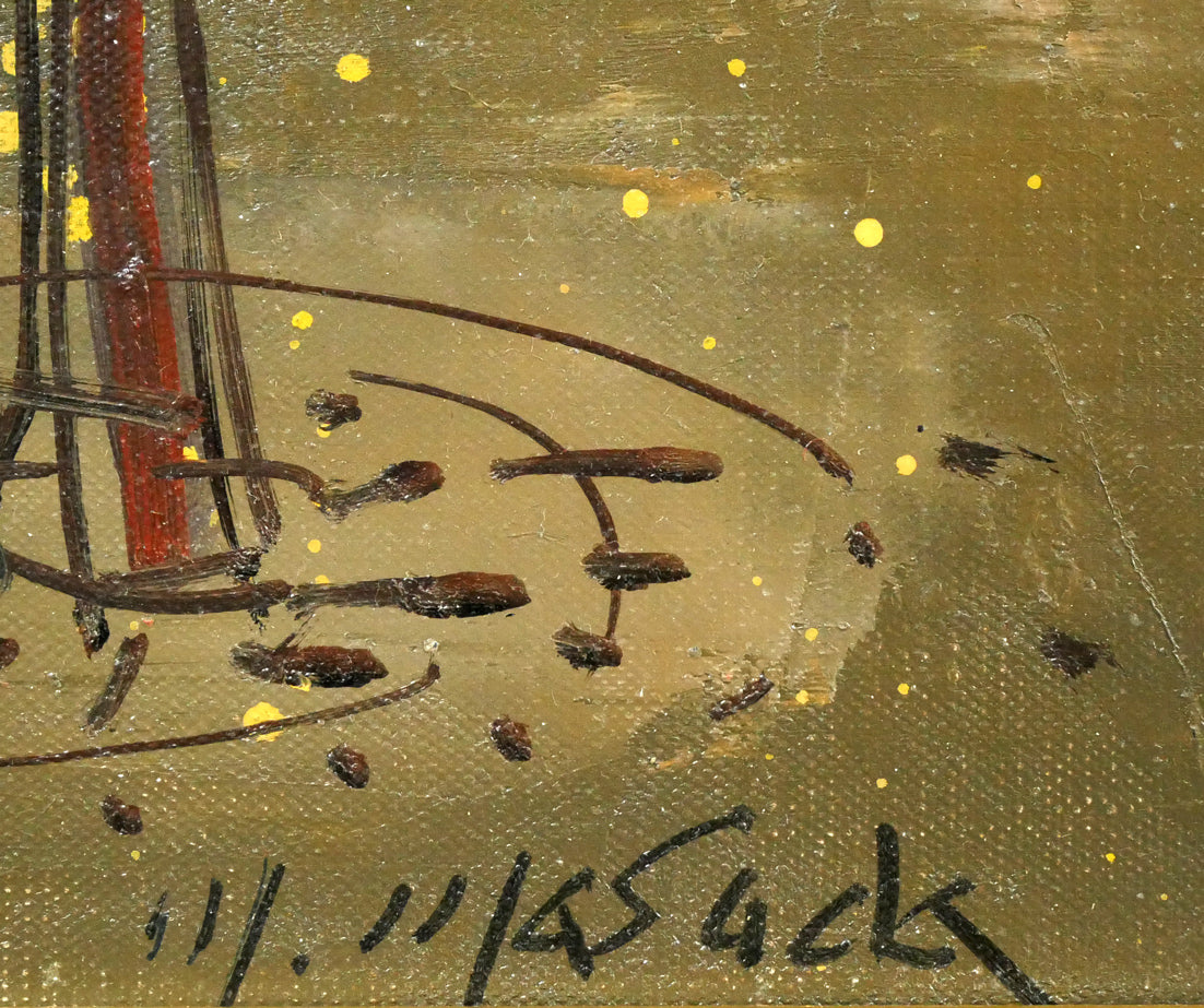 増田誠「ルクサンブルグ公園」油絵・F6号 サイン拡大画像