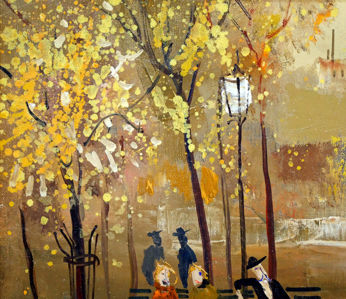 増田誠「ルクサンブルグ公園」油絵・F6号 拡大画像1