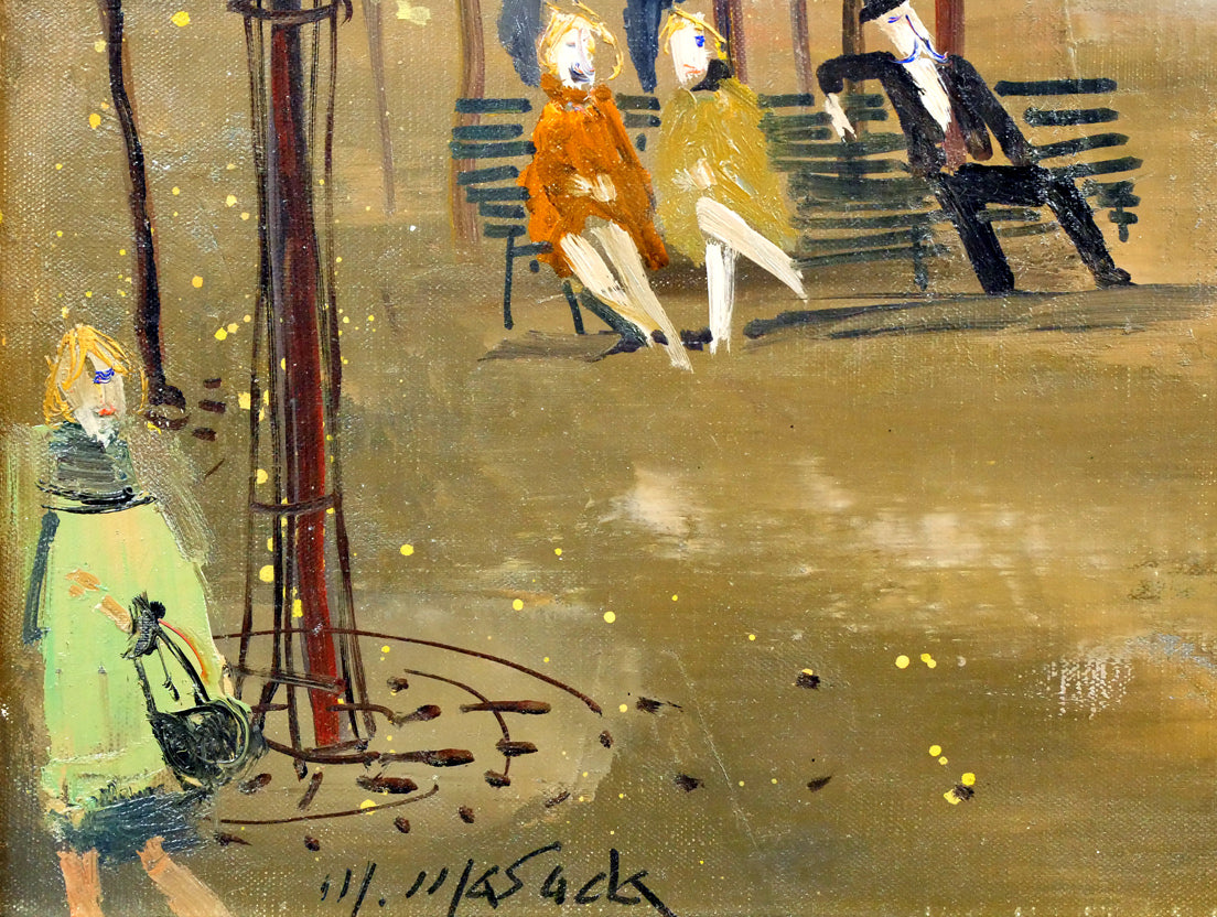 増田誠「ルクサンブルグ公園」油絵・F6号 拡大画像3