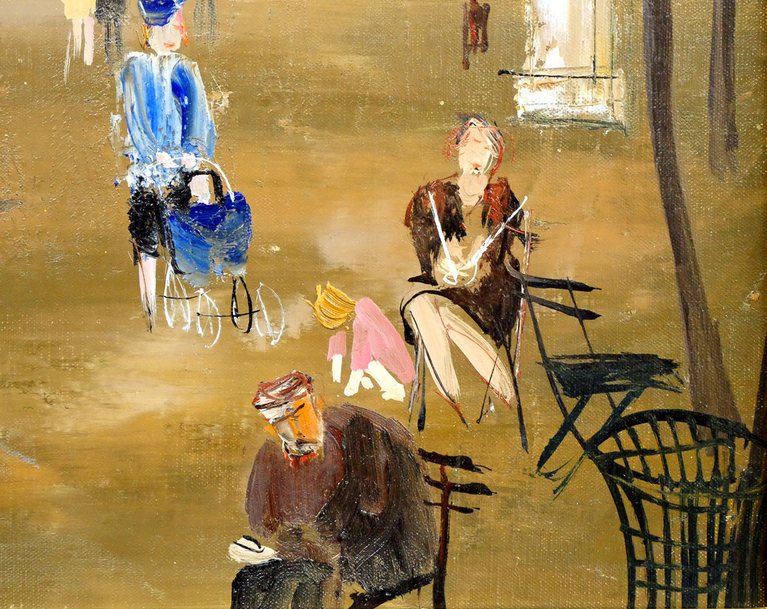 増田誠「ルクサンブルグ公園」油絵・F6号 拡大画像4