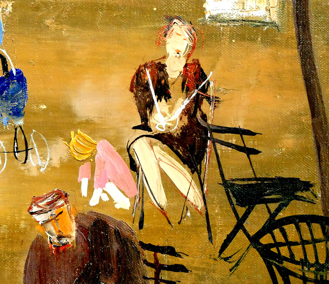 増田誠「ルクサンブルグ公園」油絵・F6号 拡大画像6