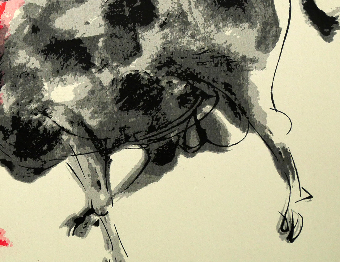 増田誠「闘牛」リトグラフ 拡大画像4