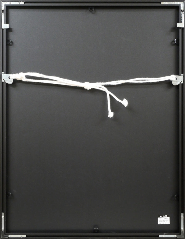 増田誠「闘牛」リトグラフ 額縁裏側画像