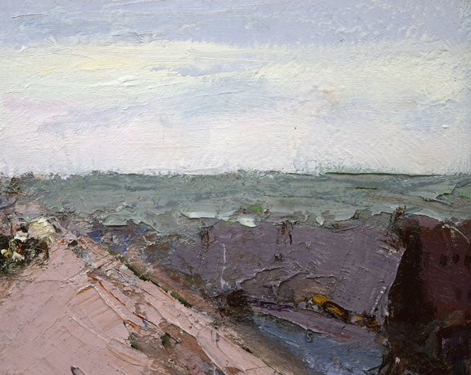 的場信治「トレド(スペイン)」油絵・F6号 拡大画像2