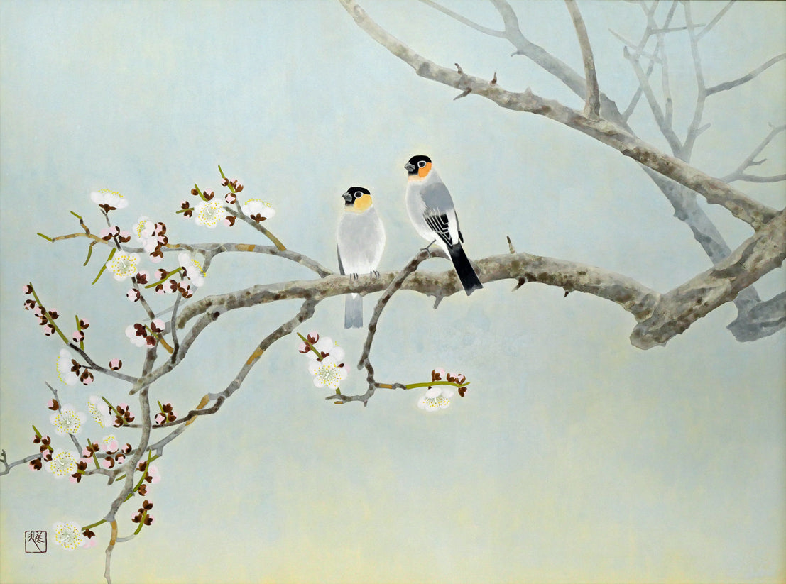 松本進「香」日本画・P12号 作品全体画像