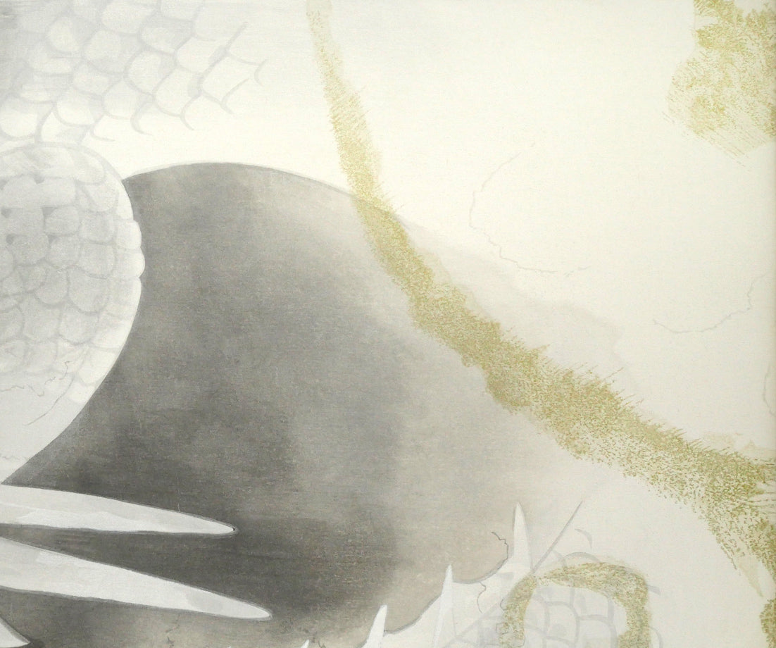 松尾敏男「龍」木版画 拡大画像2