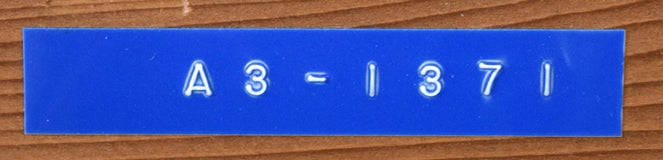 松任谷國子「春近し」油絵・F8号 裏側拡大画像(管理番号シール)