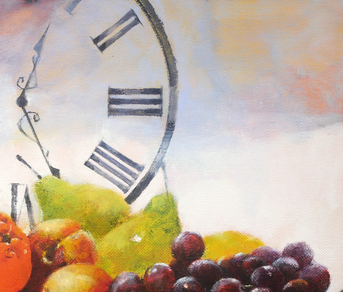 マユミ・ウヌマ・リンク(鵜沼真弓)「果実」油絵・F6号 拡大画像2