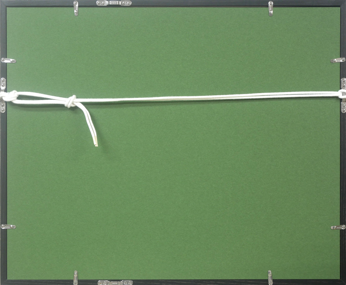 マユミ・ウヌマ・リンク(鵜沼真弓)「果実」油絵・F6号 額縁裏側画像