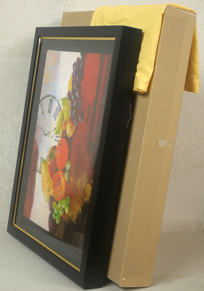 マユミ・ウヌマ・リンク(鵜沼真弓)「果実」油絵・F6号 付属品画像(黄袋、差し箱)