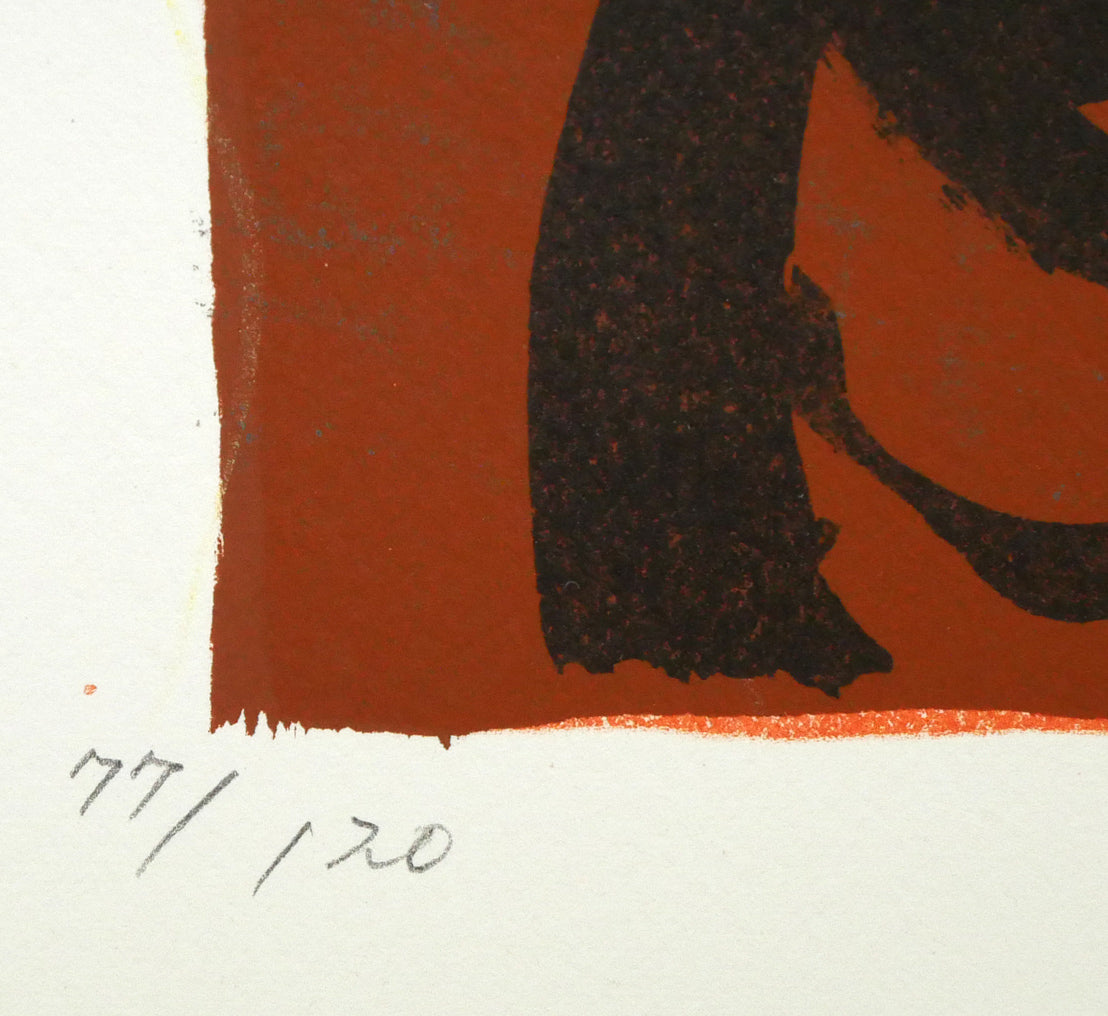 三岸節子「茶の花」リトグラフ 限定番号(ed,77/120)