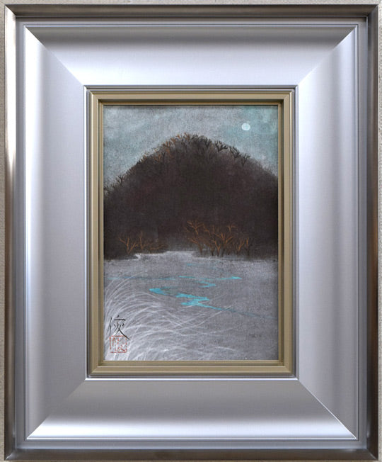 三上俊樹「月明」日本画・SM