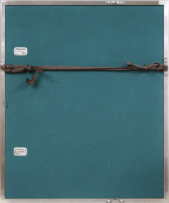 三上俊樹「月明」日本画・SM 額縁裏側画像