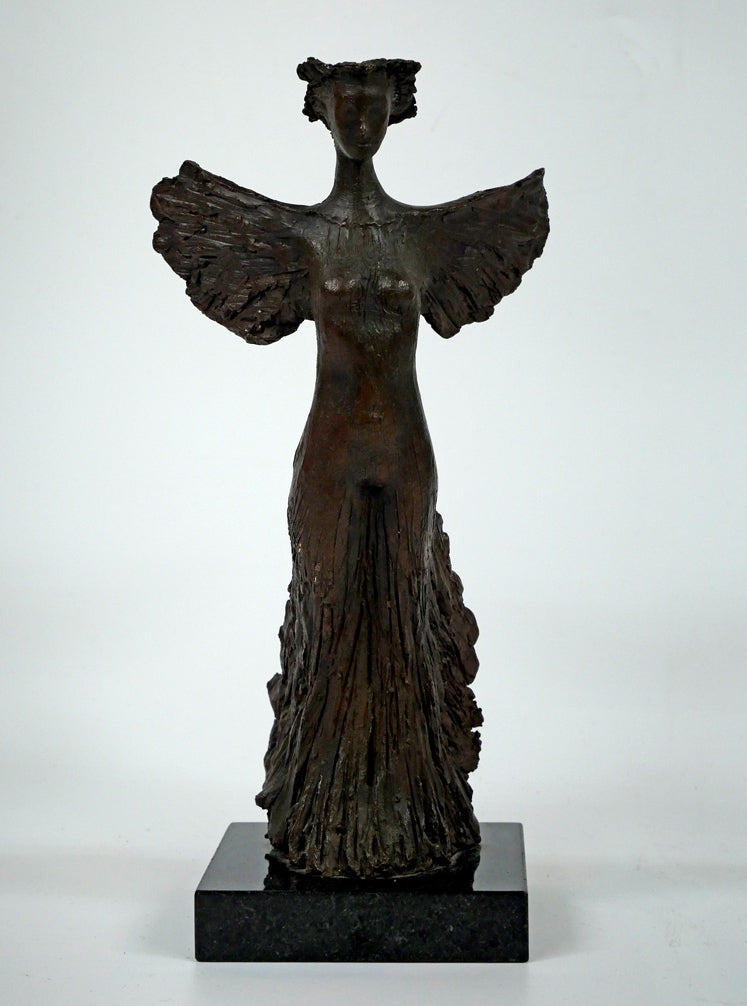 三木俊治「ニケ・勝利の女神」ブロンズ作品 全体画像1