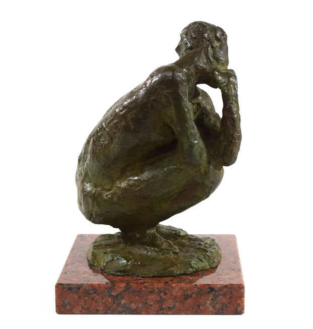 峯 孝「裸婦坐像」ブロンズ作品 作品全体画像6