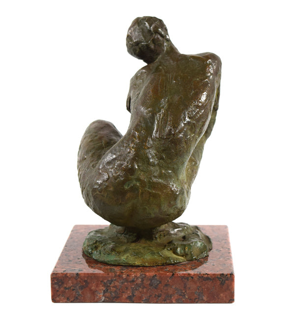 峯 孝「裸婦坐像」ブロンズ作品 作品全体画像5