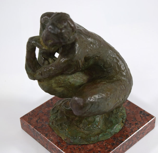 峯 孝「裸婦坐像」ブロンズ作品 作品全体画像7