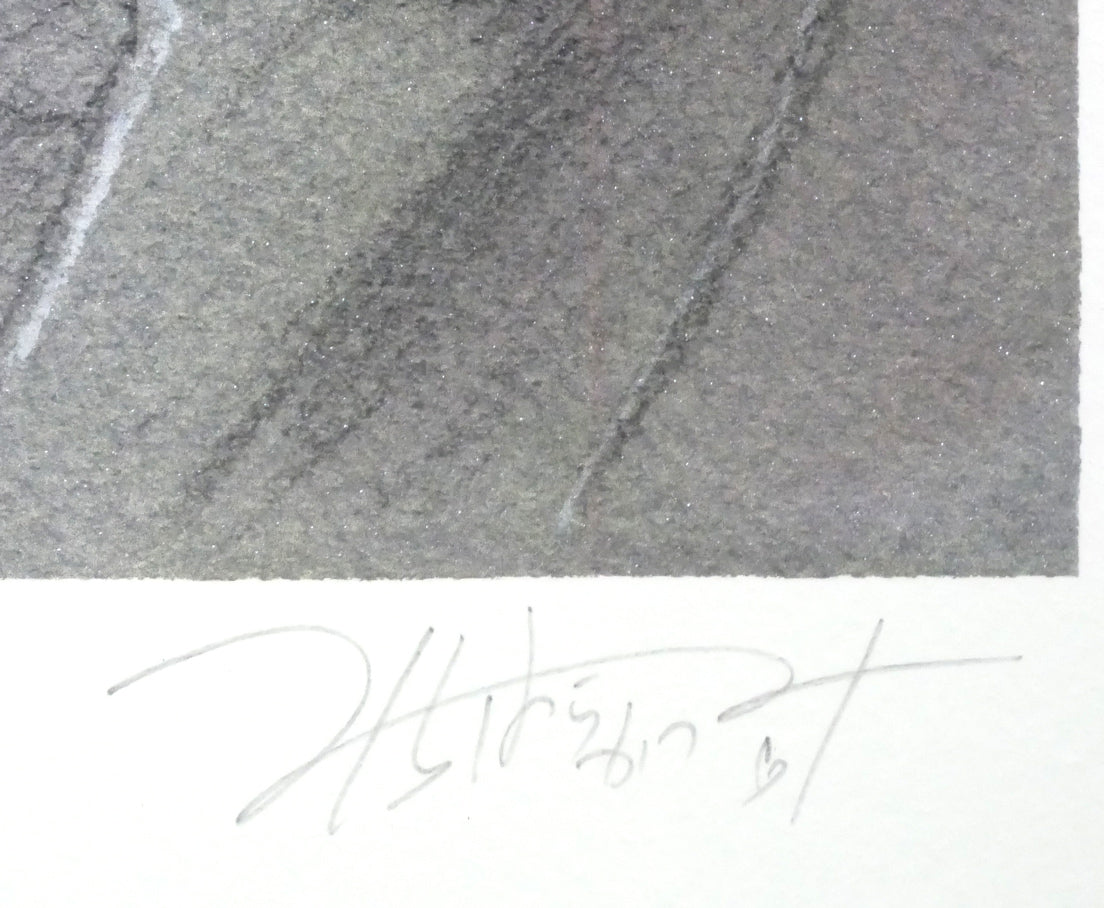 道原かつみ「双璧(銀河英雄伝説)」ミクスドメディア版画 本人直筆鉛筆サイン