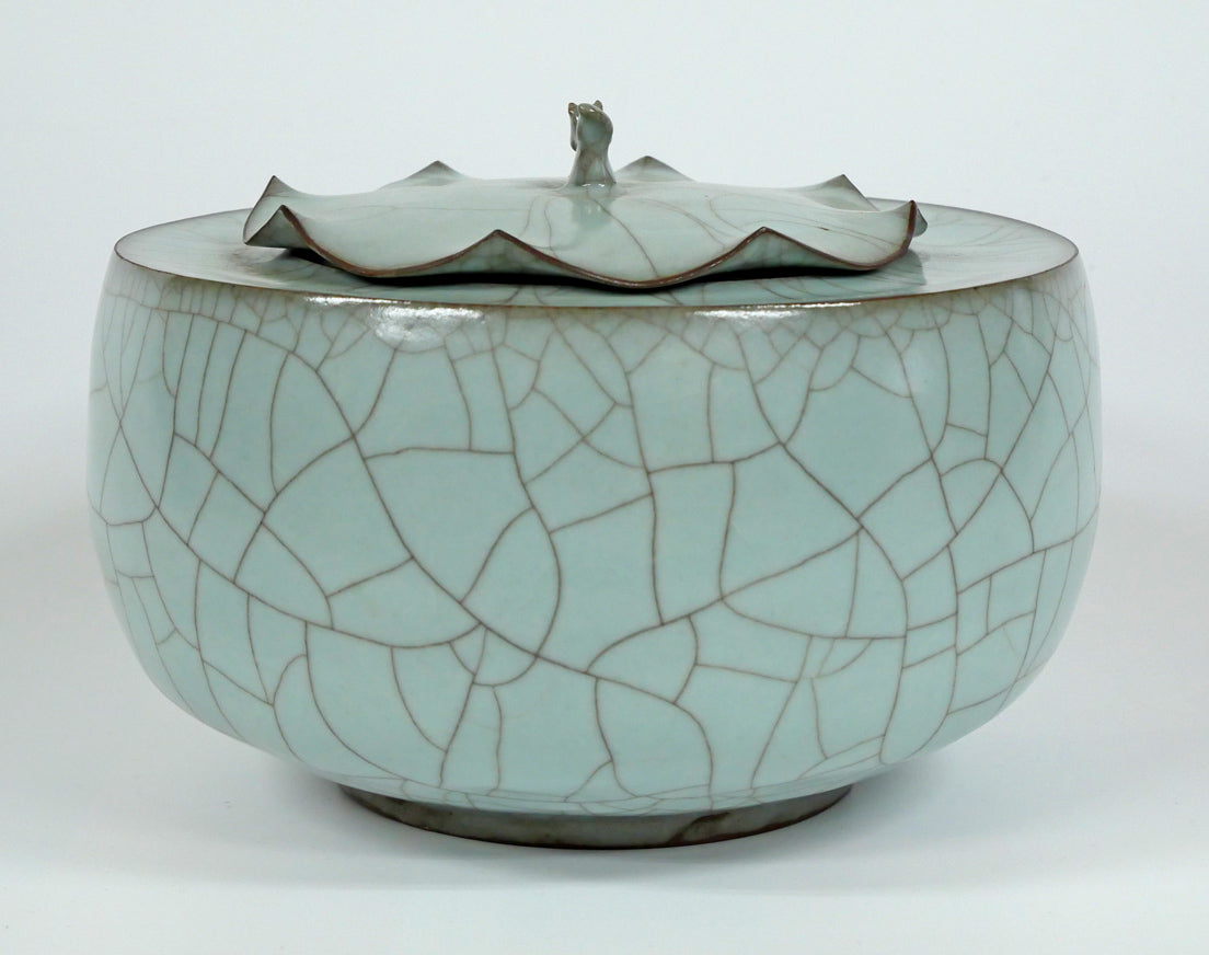 三浦小平二「青磁壺」共箱 全体画像2