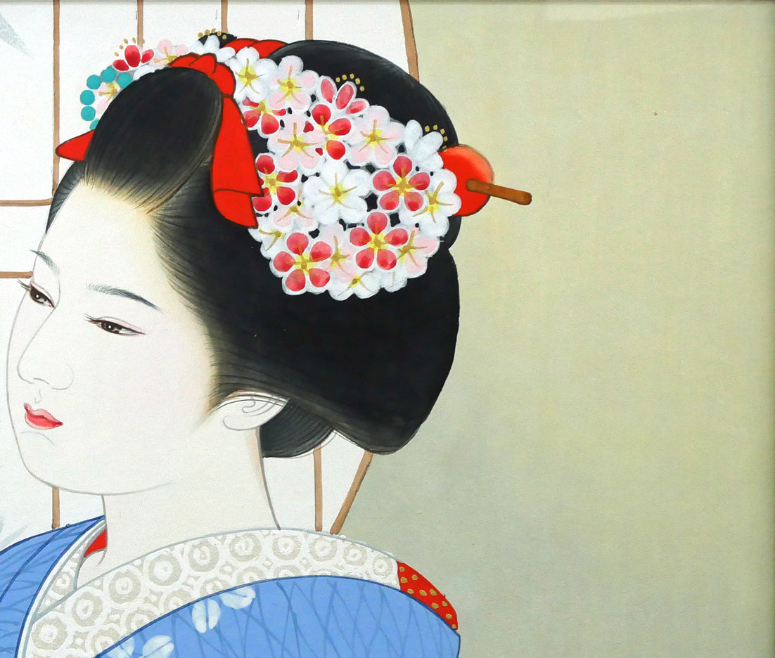 宮下柚葵「折づる」日本画・F10号 拡大画像3