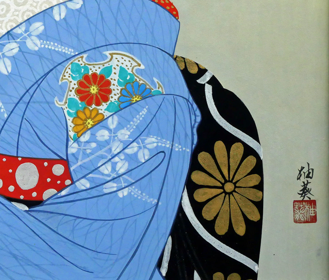 宮下柚葵「折づる」日本画・F10号 拡大画像6