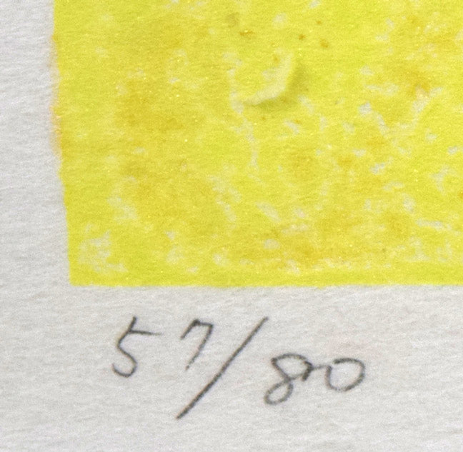 宮山加代子「Maple in Spring-4」木版画 限定番号(ed,57/80)