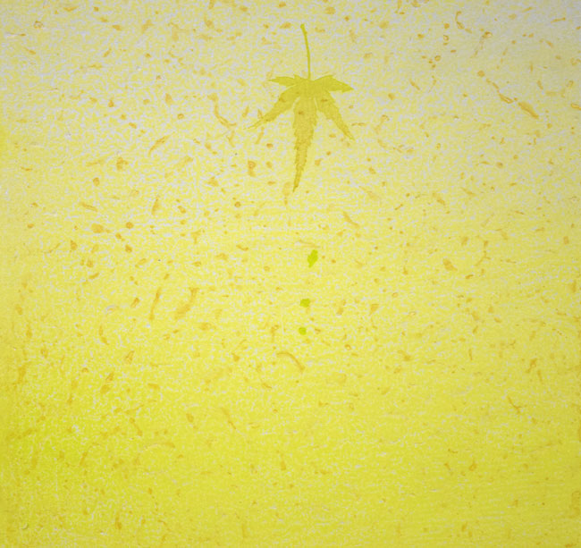 宮山加代子「Maple in Spring-4」木版画 拡大画像3