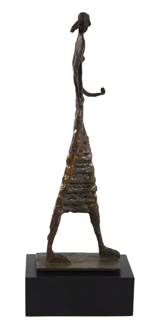 水谷のぼる「女性像」蝋型ブロンズ作品 作品全体画像3