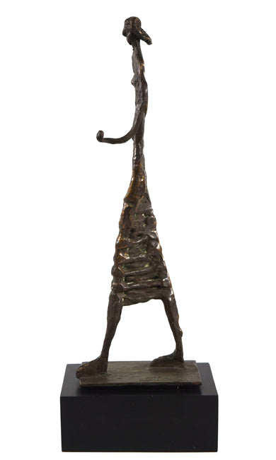 水谷のぼる「女性像」蝋型ブロンズ作品 作品全体画像5