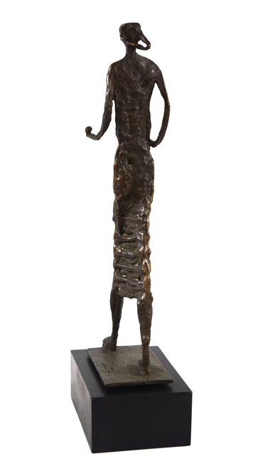 水谷のぼる「女性像」蝋型ブロンズ作品 作品全体画像6