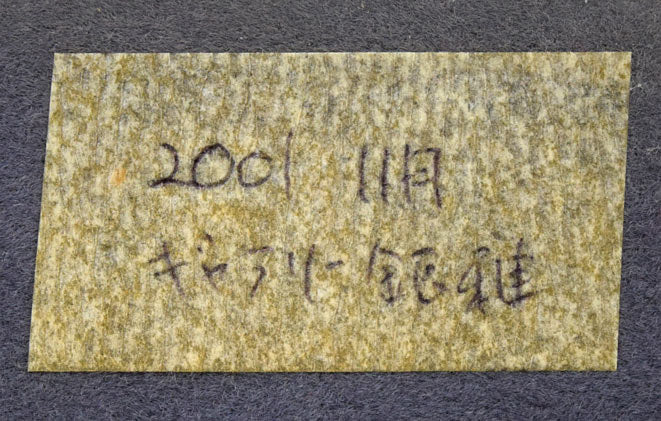 水谷のぼる「女性像」蝋型ブロンズ作品 裏側拡大画像(札幌「ギャラリー銀雅」購入品)