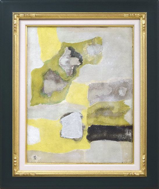 杢田たけを「田園」油絵・F6号