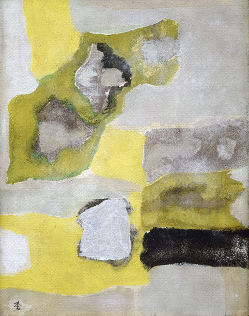 杢田たけを「田園」油絵・F6号 作品全体拡大画像