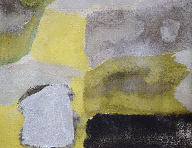 杢田たけを「田園」油絵・F6号 拡大画像2